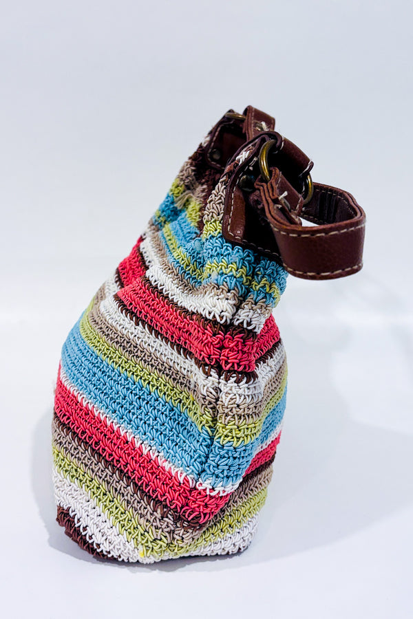 Sac à main tressé multicolore* seconde main - Autres- La Penderie du Paradis