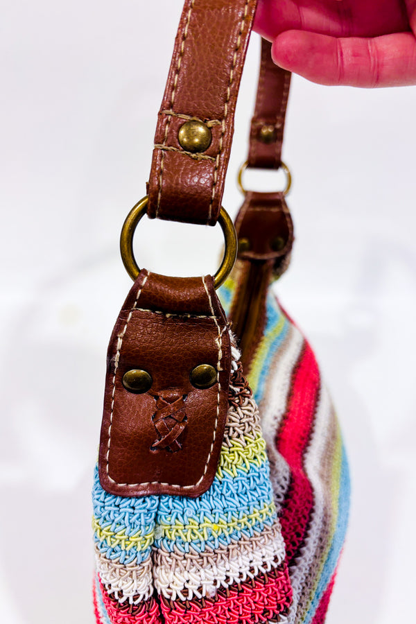 Sac à main tressé multicolore* seconde main - Autres- La Penderie du Paradis