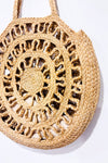 Sac à main circulaire en jute tressé* seconde main - Zara- La Penderie du Paradis