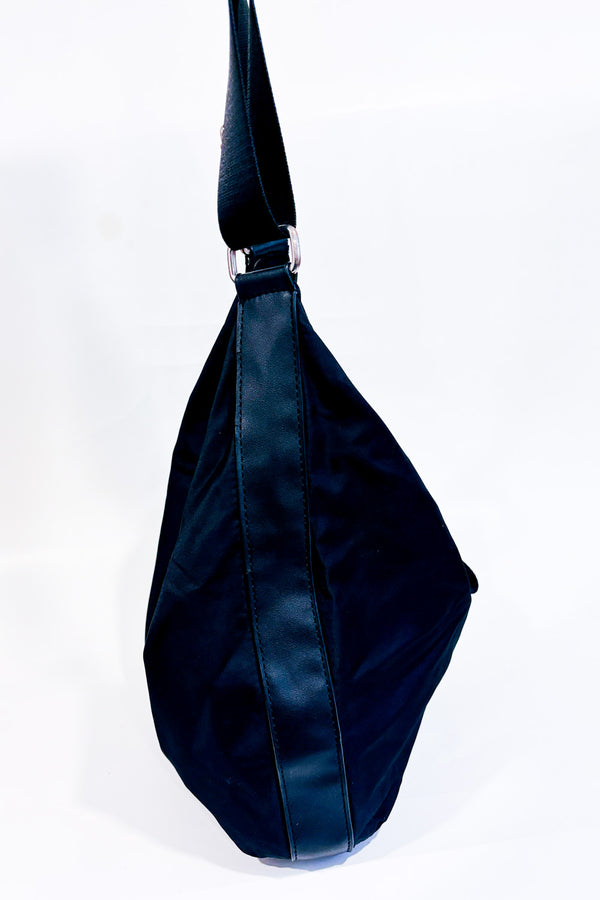 Sac à main noir en nylon seconde main - Simons- La Penderie du Paradis