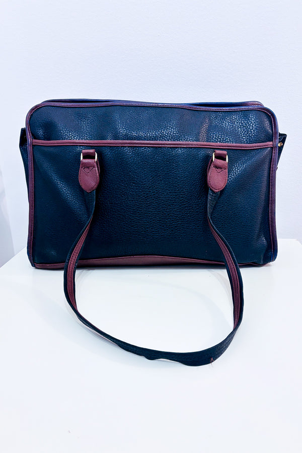 Sac de voyage charcoal et brun seconde main - Autres- La Penderie du Paradis