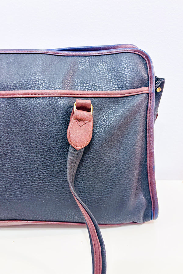 Sac de voyage charcoal et brun seconde main - Autres- La Penderie du Paradis