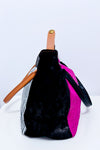 Sac tote multicolore en cuir texturé* seconde main - Ebarrito- La Penderie du Paradis