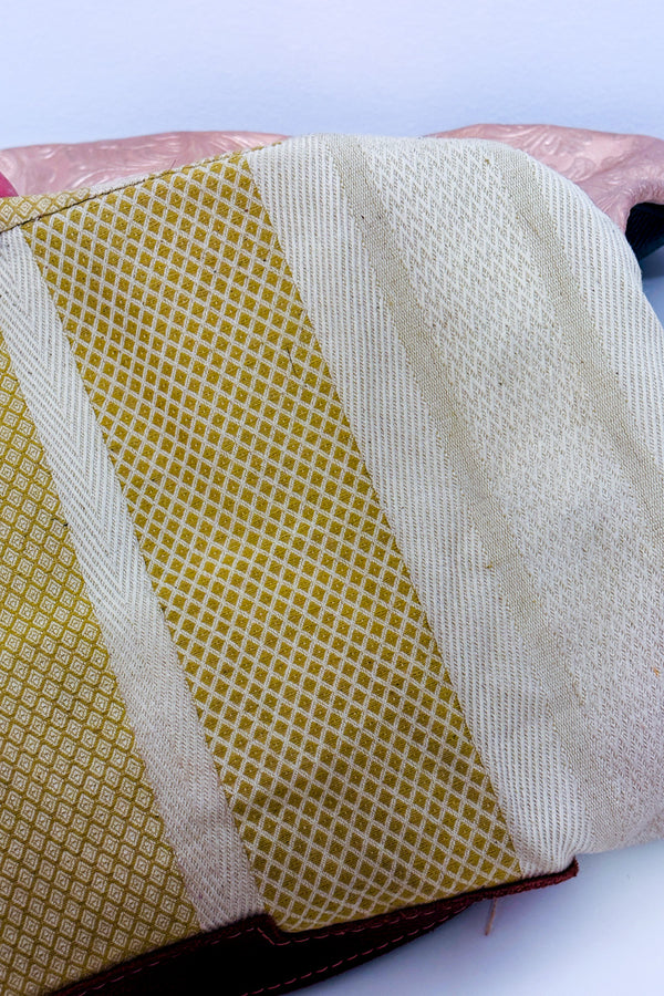 Sac à main rose gold en cuir embossé* seconde main - Ebarrito- La Penderie du Paradis