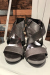 Sandales argent (7.5) seconde main BCBG Maxazria 