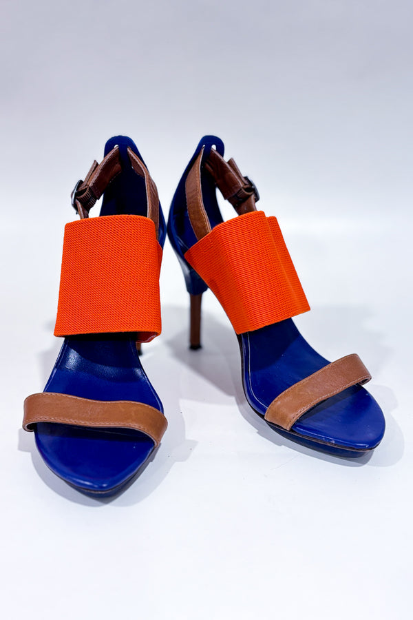Sandales oranges et bleues (6.5)-United Nude-La Penderie du Paradis 🕊