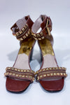 Sandales brunes avec talon compensé et studs or (7)-Michael Kors-La Penderie du Paradis 🕊