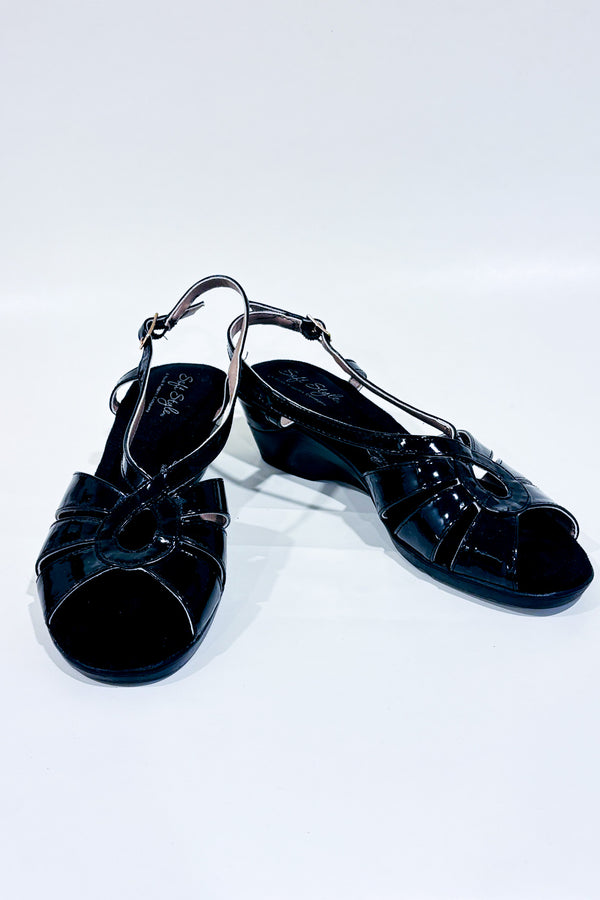 Sandales noires (6.5)-Hush Puppies-La Penderie du Paradis 🕊