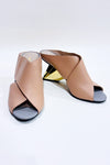 Sandales beige et or* seconde main - United Nude- La Penderie du Paradis