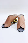 Sandales beige et or* seconde main - United Nude- La Penderie du Paradis