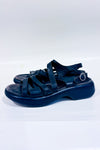 Sandales noires en cuir à talon chunky confort seconde main - Dansko- La Penderie du Paradis