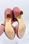 Chaussures ouvertes rétro rose pâle à talon* seconde main - Chelsea Crew- La Penderie du Paradis