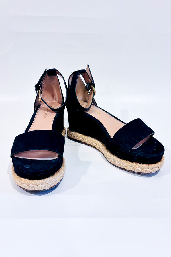 Sandales plateformes noires Addie seconde main - BCBGeneration- La Penderie du Paradis