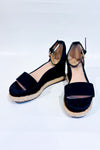 Sandales plateformes noires Addie seconde main - BCBGeneration- La Penderie du Paradis