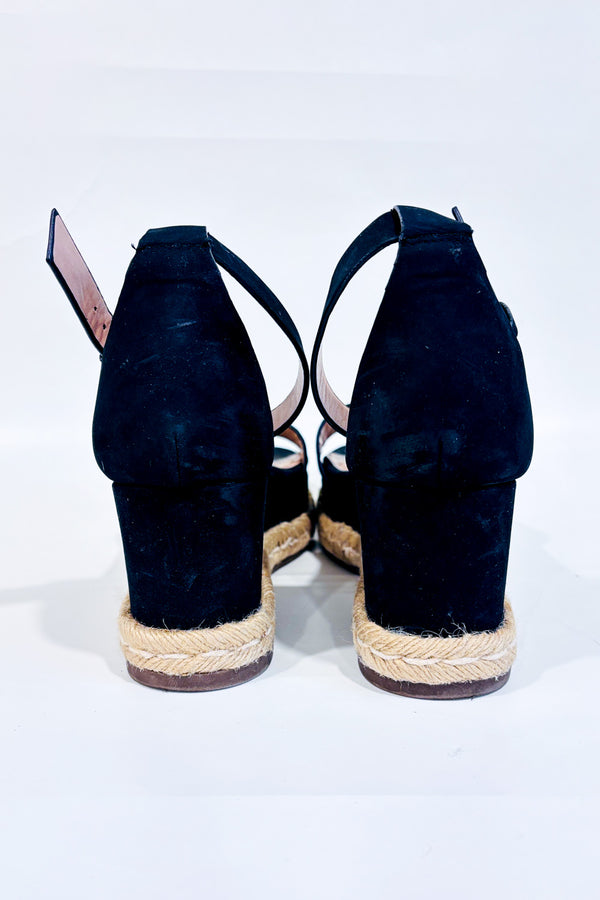 Sandales plateformes noires Addie seconde main - BCBGeneration- La Penderie du Paradis