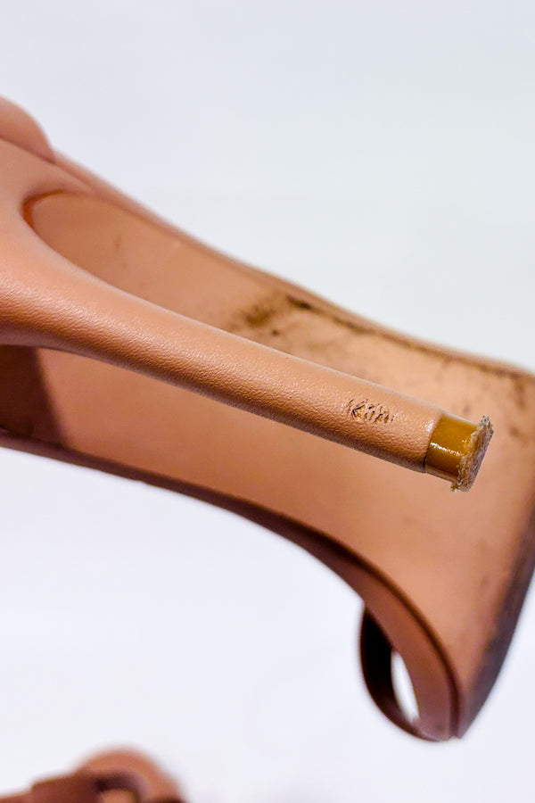 Sandales Soph nude à talon aiguille* seconde main - Steve Madden- La Penderie du Paradis