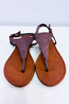 Sandales taupes scintillantes à bride cheville seconde main - Ardene- La Penderie du Paradis