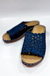 Sandales beige avec dentelle fleurie marine (9) - Autres - La Penderie du Paradis ?