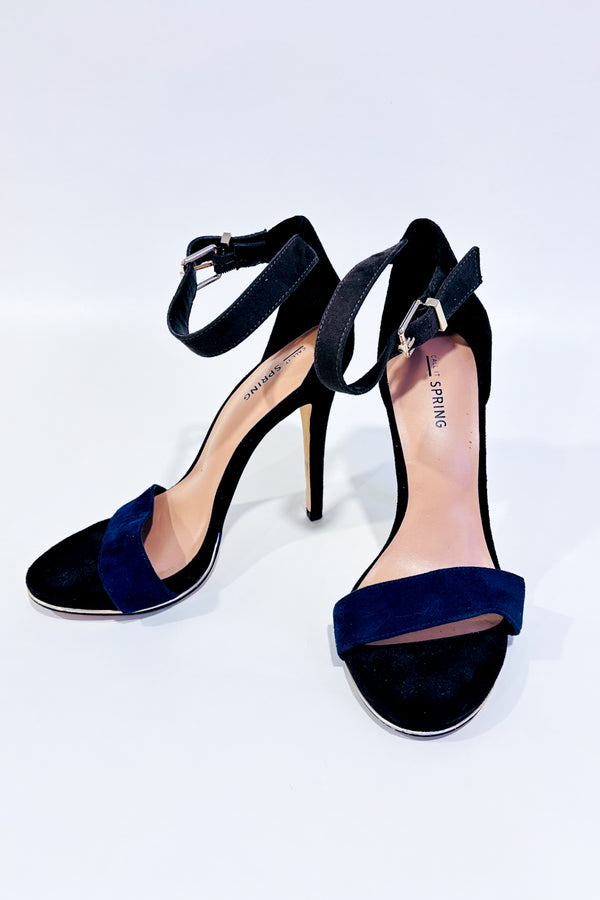 Sandales noires et bleues en suède (6.5)-Call It Spring-La Penderie du Paradis 🕊