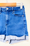 Short bleu en jeans stretch à taille mi-basse (s)-Guess-La Penderie du Paradis 🕊