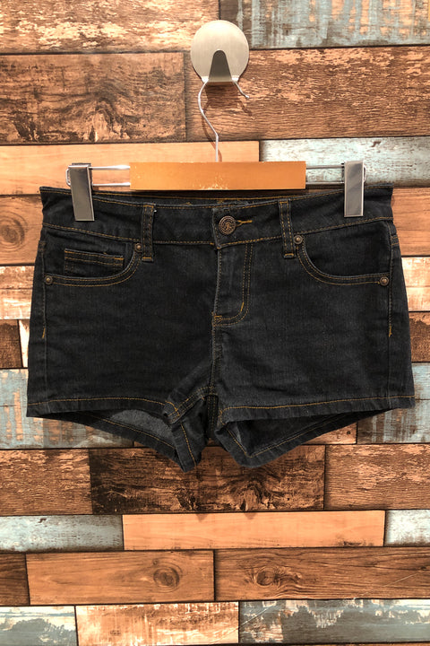 Short en jeans bleu foncé (s) seconde main Wax Jeans   