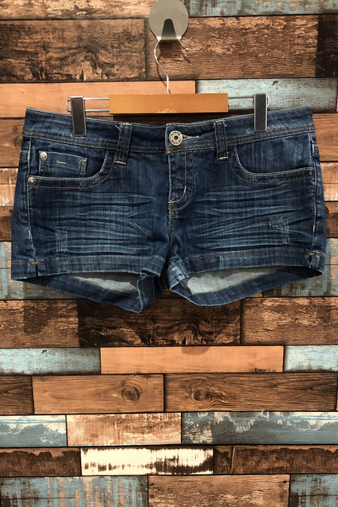 Short en jeans bleu délavé (l) seconde main Bench   