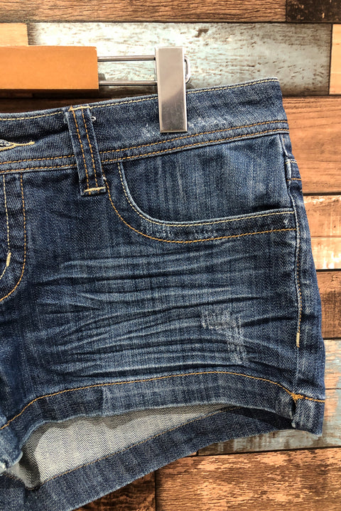 Short en jeans bleu délavé (l) seconde main Bench   