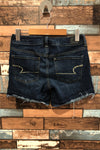 Short en jeans bleu foncé (s) seconde main American Eagle 