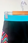 Short de sport noir et turquoise (s) seconde main Adidas 