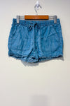 Short fluide bleu jeans taille élastique (xs) seconde main Calvin Klein 