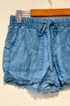 Short fluide bleu jeans taille élastique (xs) seconde main Calvin Klein 