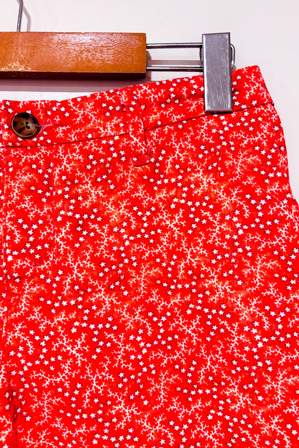 Short rouge fleuri extensible (s)-Old Navy-La Penderie du Paradis 🕊