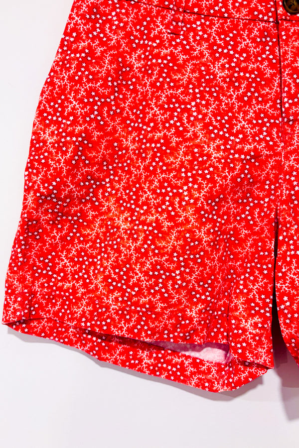 Short rouge fleuri extensible (s)-Old Navy-La Penderie du Paradis 🕊