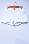 Short en jeans blanc Curvy fleurs brodées (m)-Insider-La Penderie du Paradis 🕊