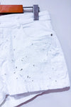 Short en jeans blanc Curvy fleurs brodées (m)-Insider-La Penderie du Paradis 🕊