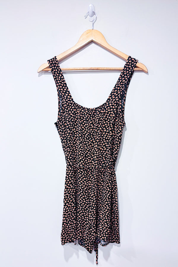 Romper noir fleuri (s)-American Eagle-La Penderie du Paradis 🕊