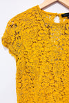 Romper safran avec dentelle fleurie et dos ouvert (l)-Dynamite-La Penderie du Paradis 🕊