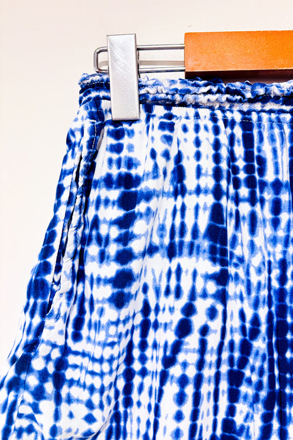 Short fluide bleu et blanc tie-dye (s)-Garage-La Penderie du Paradis 🕊