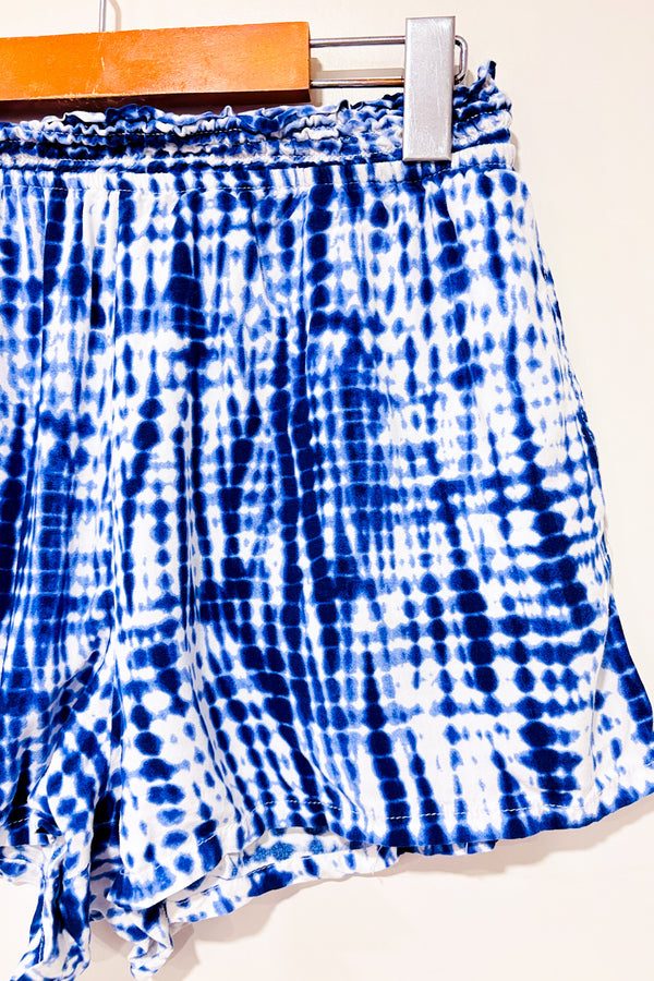 Short fluide bleu et blanc tie-dye (s)-Garage-La Penderie du Paradis 🕊