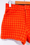 Short orange en tweed seconde main - Zara- La Penderie du Paradis