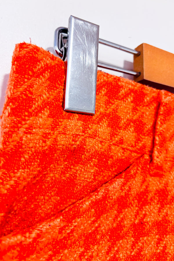 Short orange en tweed seconde main - Zara- La Penderie du Paradis