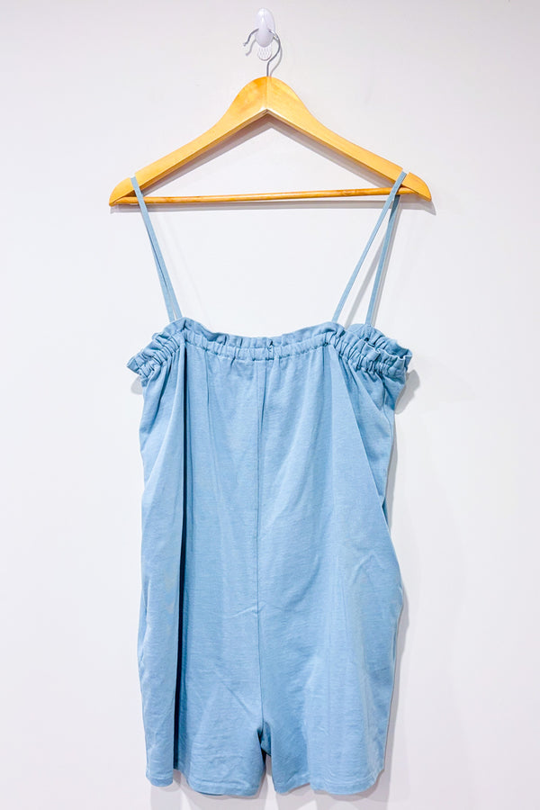 Romper turquoise* seconde main - Zara- La Penderie du Paradis