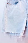 Short en jeans bleu pâle seconde main - Levi's- La Penderie du Paradis