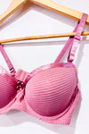 Soutien-gorge pigeonnant rose rayé (36C)-Lunna-La Penderie du Paradis 🕊