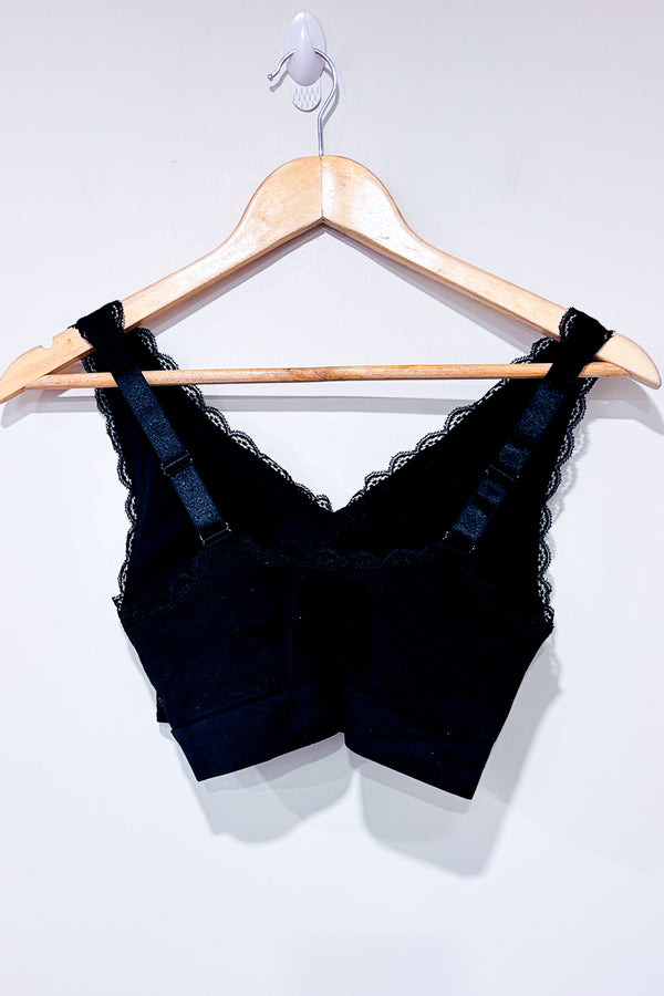 Soutien-gorge rembourré noir en dentelle (l)-Cara Mia-La Penderie du Paradis 🕊
