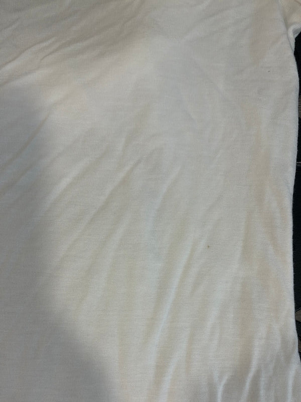 T-shirt blanc avec col fluide (l) seconde main Max Cocos 