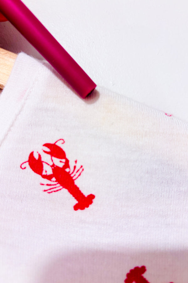 T-shirt blanc avec homards (l)-Ardene-La Penderie du Paradis 🕊