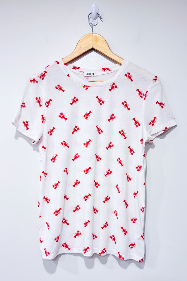 T-shirt blanc avec homards (l)-Ardene-La Penderie du Paradis 🕊