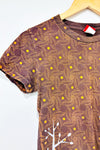 T-shirt brun motif feuilles (l) - Element - La Penderie du Paradis ?