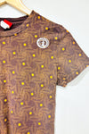 T-shirt brun motif feuilles (l) - Element - La Penderie du Paradis ?